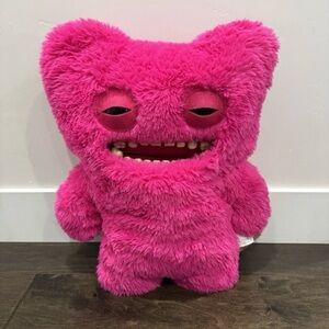 Mr. Buttons FUGGLER BIGG FUGG Plush XL 18” Pink Monster Teeth Jumbo Limited Ed.